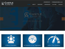 Tablet Screenshot of castle-alliance.com